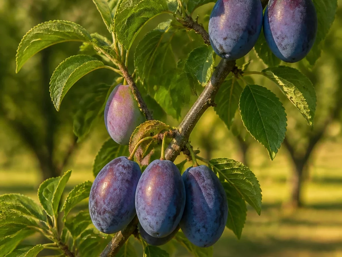 Prancha botânica complementar de Ameixeira ‘São João’ (Prunus domestica L. ‘São João’) com caracteres de identificação e ciclo de vida
