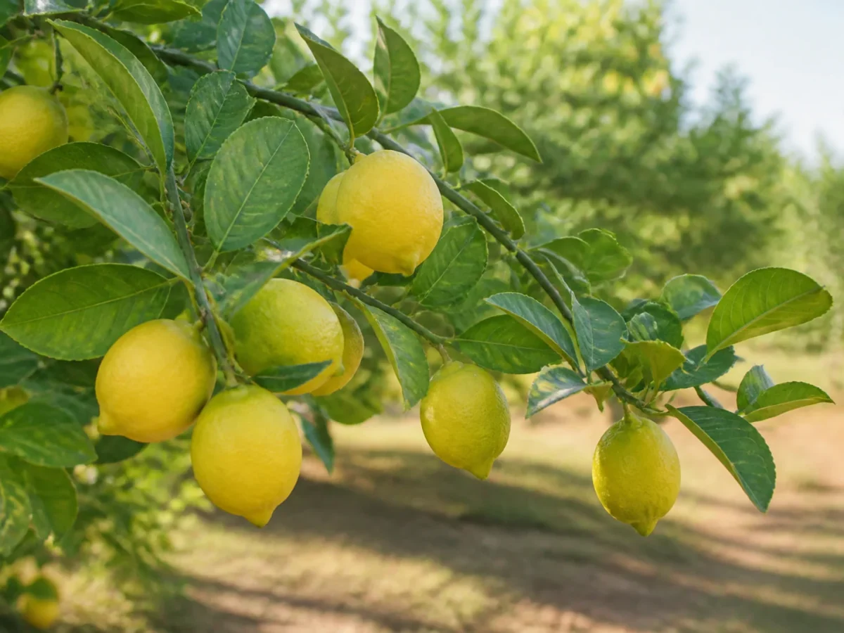 Prancha botânica complementar de Limoeiro ‘Galego’ (Citrus limon (L.) Burm. f. ‘Galego’) com caracteres de identificação e ciclo de vida