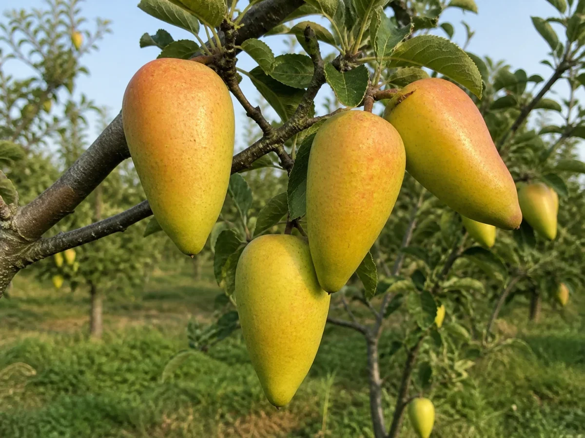 Prancha botânica complementar de Macieira ‘Focinho de Burro’ (Malus domestica Mill. ‘Focinho de Burro’) com caracteres de identificação e ciclo de vida