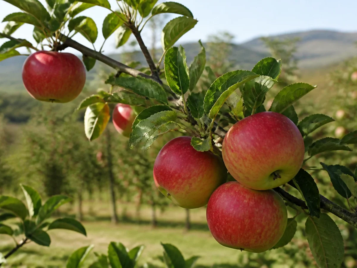 Prancha botânica complementar de Macieira ‘Padre Inácio 2’ (Malus domestica Mill. ‘Padre Inácio 2’) com caracteres de identificação e ciclo de vida