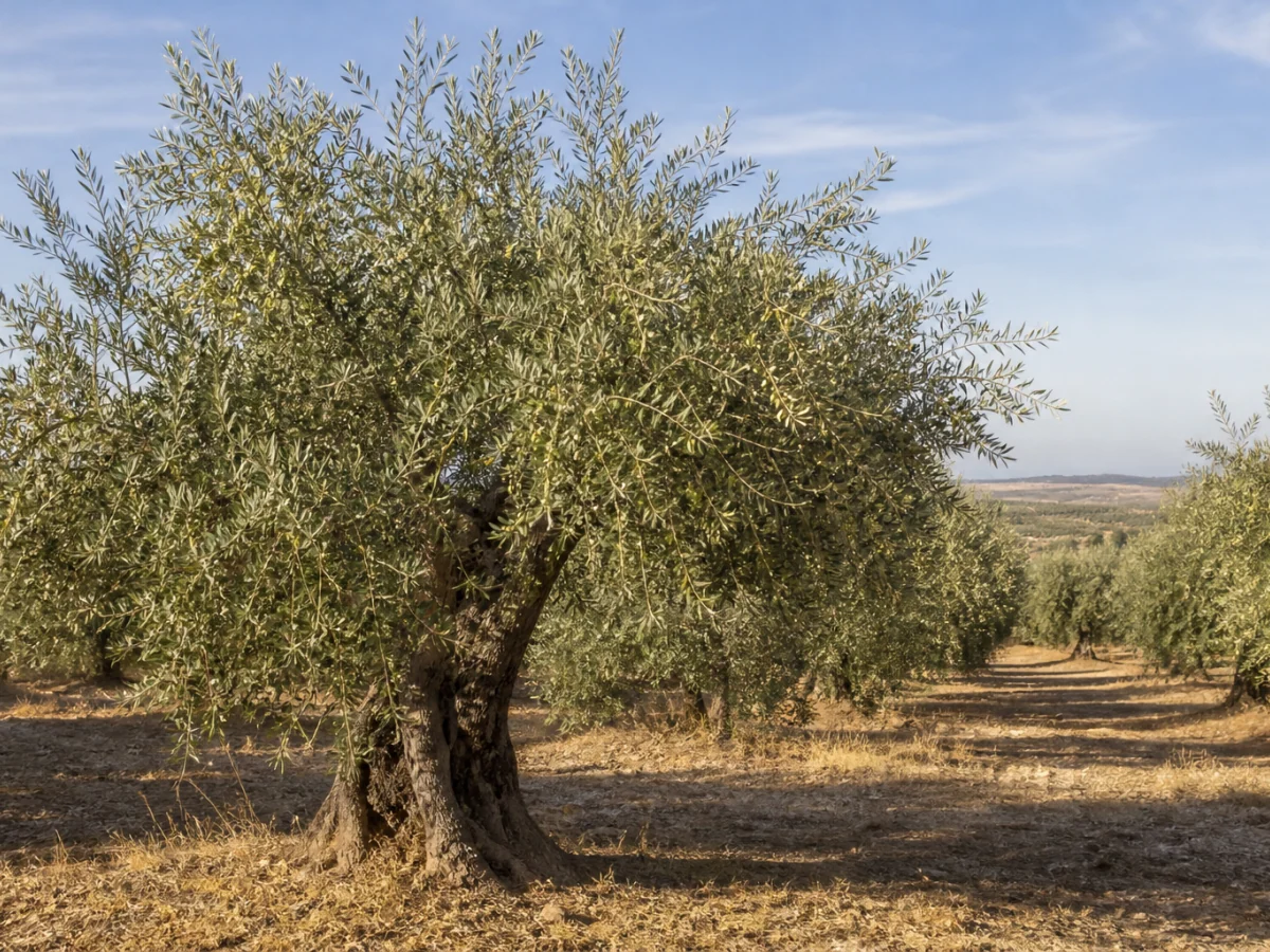 Prancha botânica complementar de Oliveira ‘Blanqueta de Elvas’ (Olea europaea L. ‘Blanqueta de Elvas’) com caracteres de identificação e ciclo de vida
