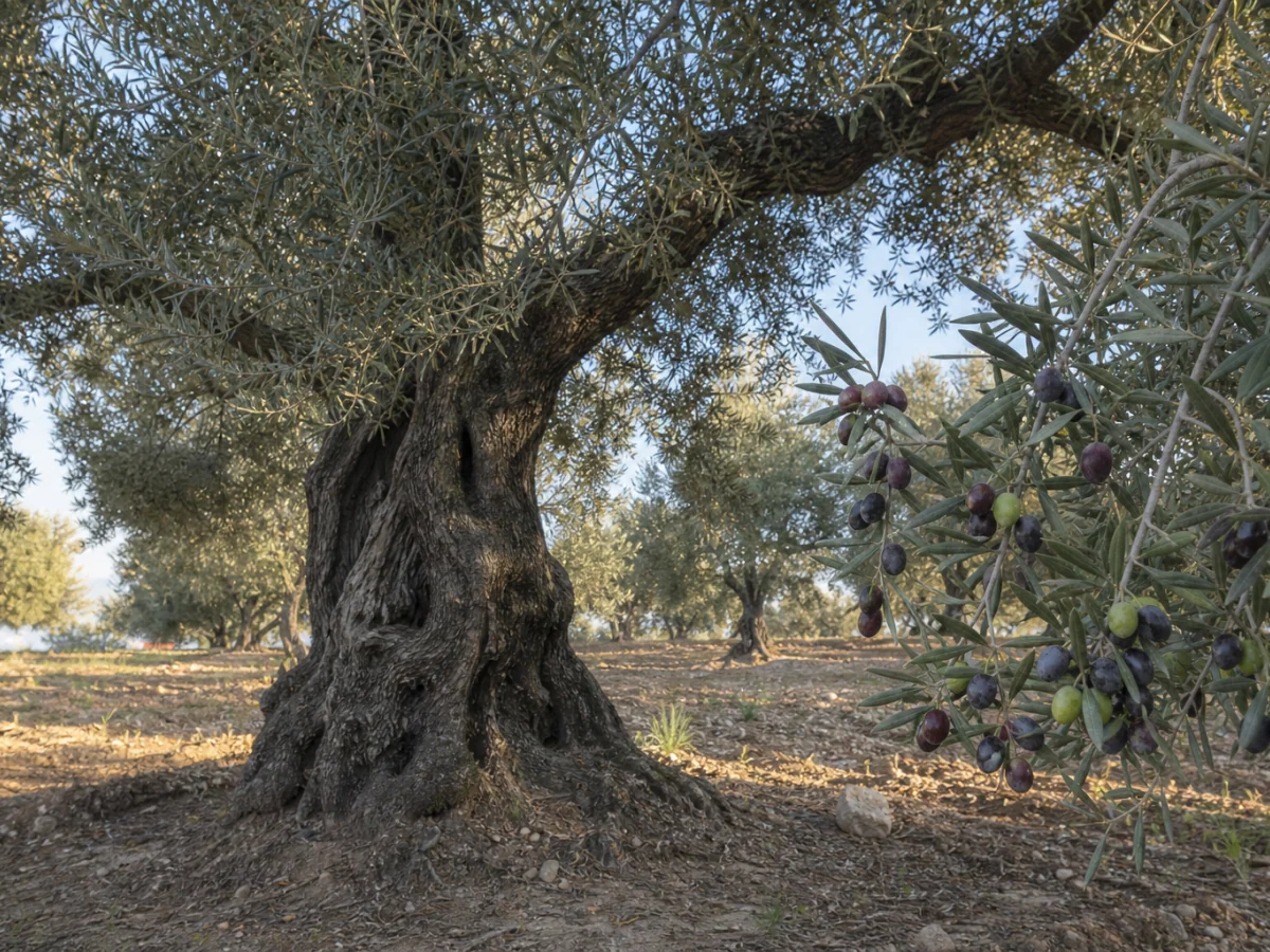 Prancha botânica complementar de Oliveira ‘Moral’ (Olea europaea L. ‘Moral’) com caracteres de identificação e ciclo de vida