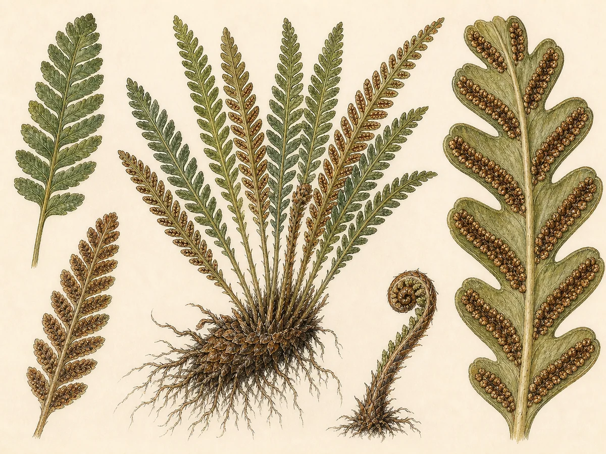 Prancha botânica complementar de Tomelos-de-níquel (Alyssum serpyllifolium subsp. lusitanicum) com caracteres de identificação e ciclo de vida