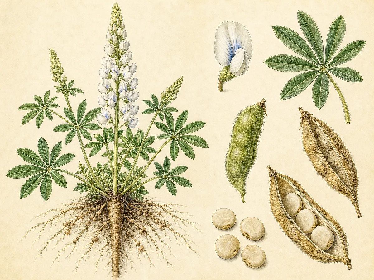 Imagem representativa da cultura Tremocilha; não autentica a variedade Acos
