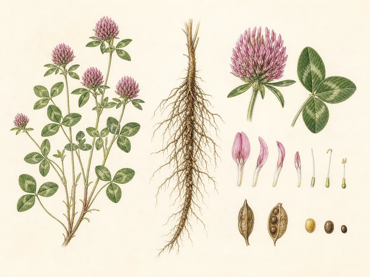 Imagem representativa da cultura Trevo-violeta; não autentica a variedade Redmoon